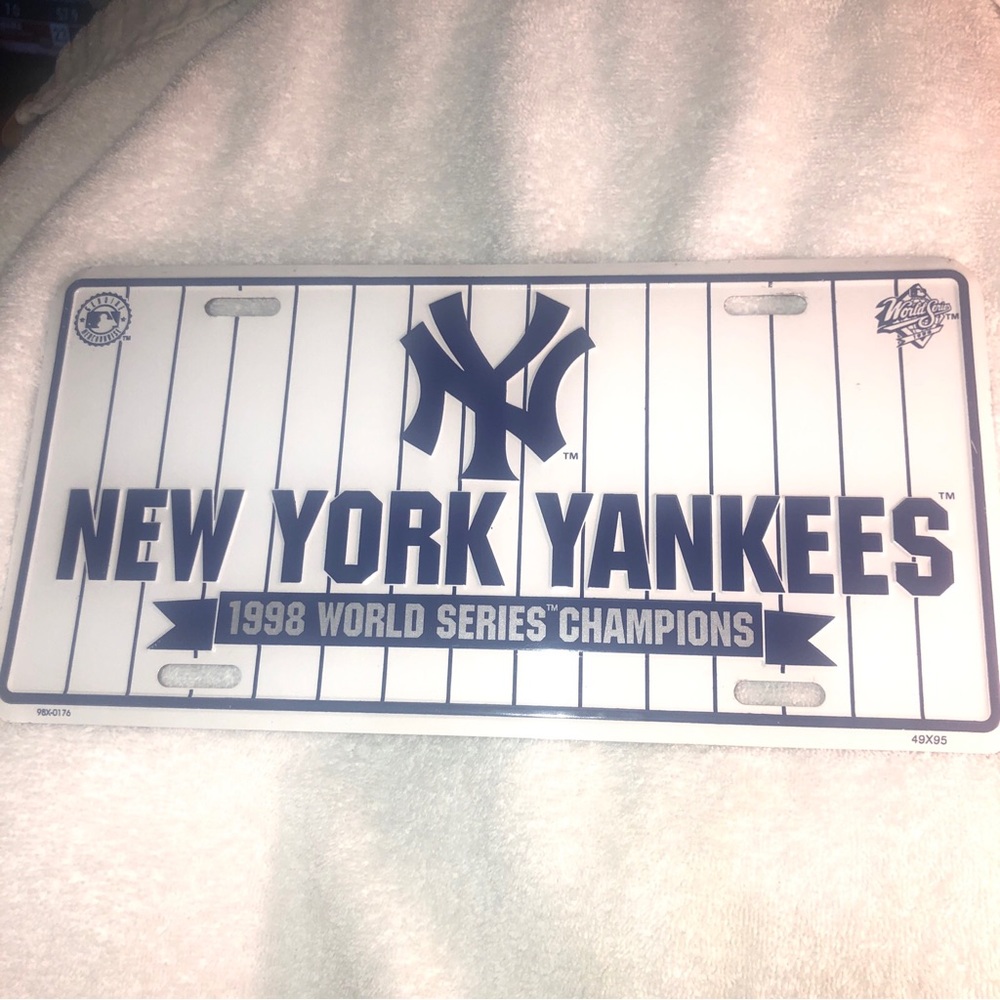 New York Yankees World Series License plate